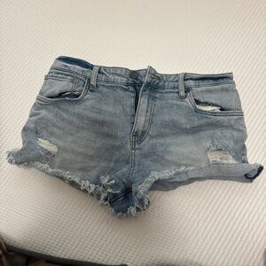 Kut from the Kloth Light Blue Distressed Jean Shorts